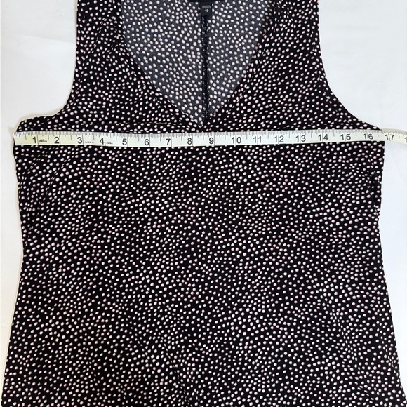 V Neck Polka Dot Sleeveless Top- Business Casual - Picture 7 of 7